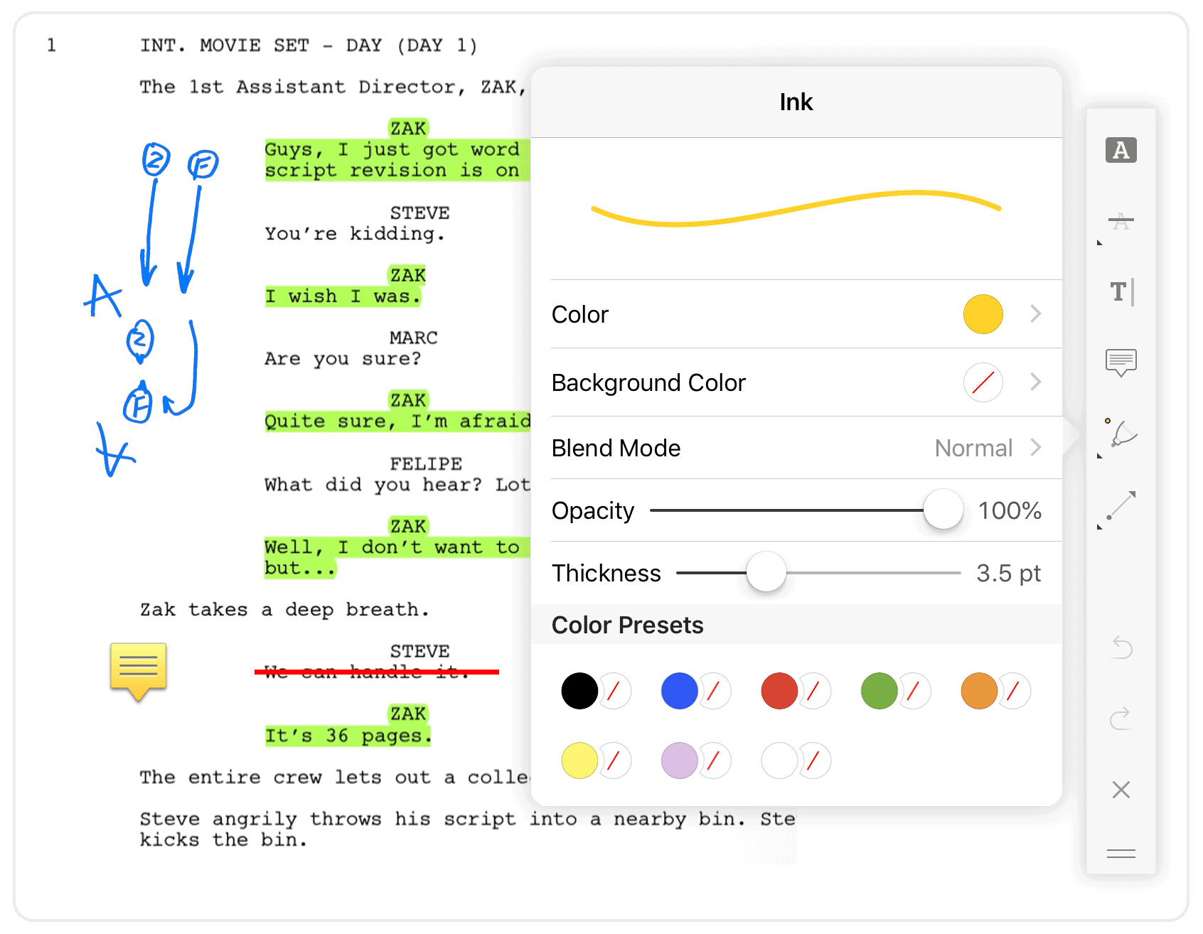 Scriptation PDF Annotation App Film TV Production Annotate Scripts Scriptation PDF Annotation App Film TV Production Annotate Scripts
